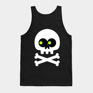 Skull Crossbones Emoji Tank Top